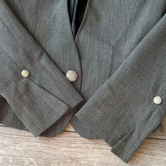 Korea Emoda  Wool Blend Fit Flare Blazer - Picture 7 of 15